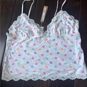 SKIMS Limited Edition -No Longer Available on Skims Heart Candy-Print Camisole